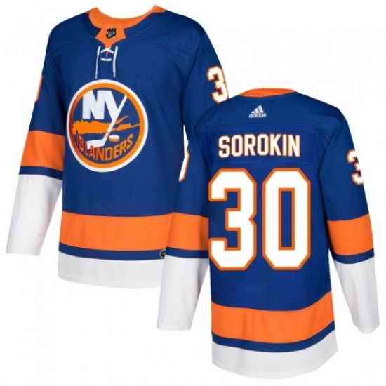 Men Ilya Sorokin New York Islanders Adidas Authentic Royal Home Jersey->new york islanders->NHL Jersey
