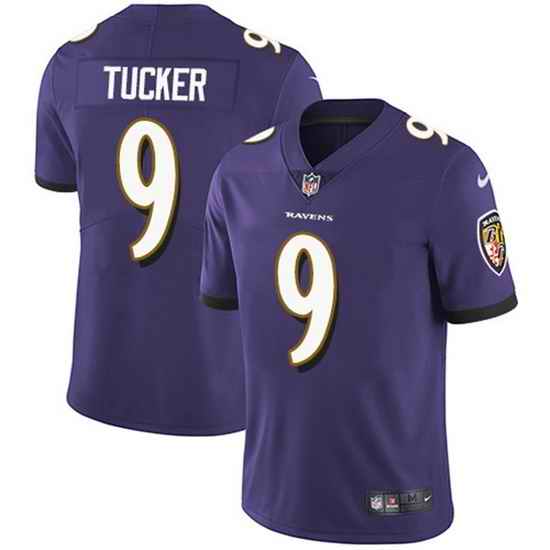 Youth Baltimore Ravens #9 Justin Tucker Purple Vapor Untouchable Limited Stitched Jersey->youth nfl jersey->Youth Jersey