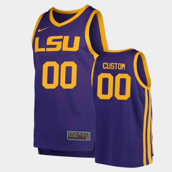 LSU Tiger Custom Purple Replica College Basketball Jersey->->Custom Jersey