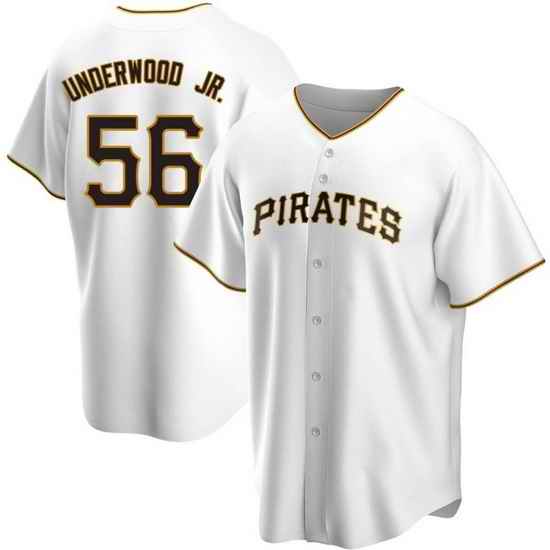 Men's Nike Pittsburgh Pirates #56 Duane Underwood Jr. White Stitched Baseball Jersey->pittsurgh pirates->MLB Jersey