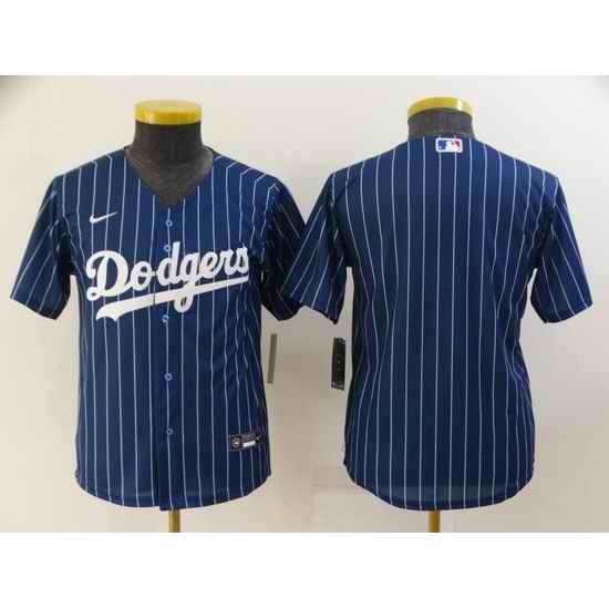 Youth Los Angeles Dodgers Blank Blue Stitched Jersey->youth mlb jersey->Youth Jersey
