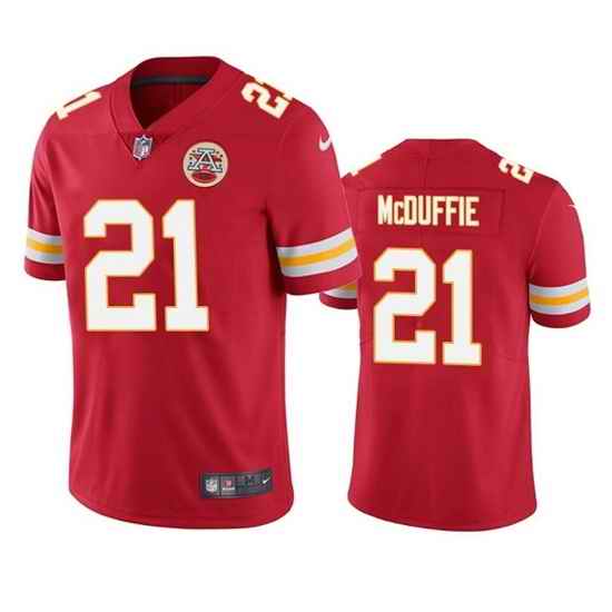 Men Kansas City Chiefs #21 Trent McDuffie Red Vapor Untouchable Limited Stitched Football Jersey->jacksonville jaguars->NFL Jersey