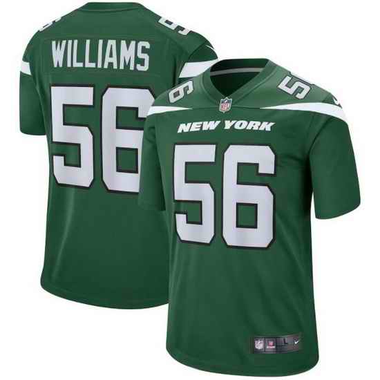 Men New York Jets Quincy Williams #56 Green Vapor Limited Stitched Football Jersey->new york jets->NFL Jersey