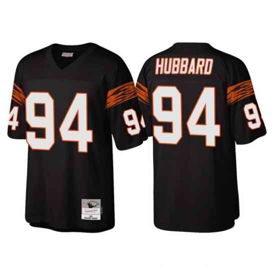 Men Cincinnati Bengals #94 Sam Hubbard Black Throwback Legacy Stitched Jerse->cincinnati bengals->NFL Jersey