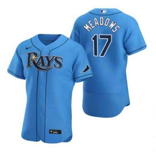 Men Tampa Bay Rays #17 Austin Meadows Blue Flex Base Stitched Jersey->tampa bay rays->MLB Jersey