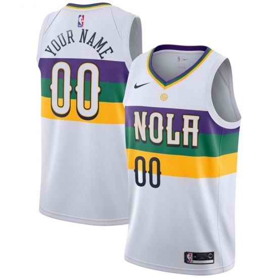 Men Women Youth Toddler New Orleans Pelicans White 2020 Custom Nike NBA Stitched Jersey->customized nba jersey->Custom Jersey