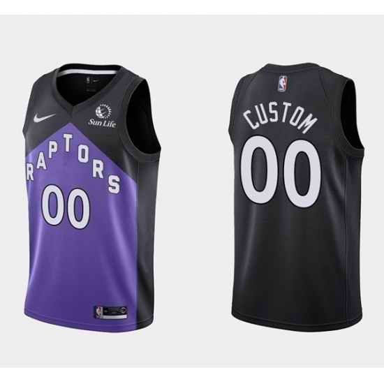 Men Women Youth Toddler Toronto Raptors Active Player Black Earned Edition Stitched Basketball Jersey->customized nba jersey->Custom Jersey