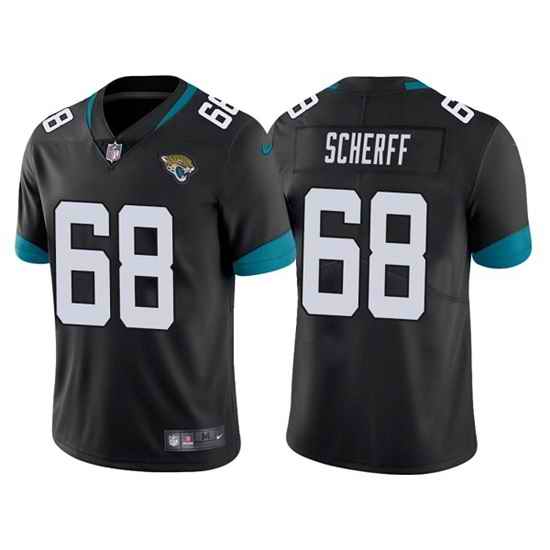Men Jacksonville Jaguars #68 Brandon Scherff Black Vapor Untouchable Limited Stitched Jersey->jacksonville jaguars->NFL Jersey
