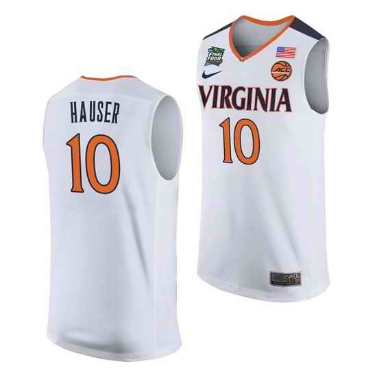 Virginia Cavaliers Sam Hauser White Away Men'S Jersey->virginia cavaliers->NCAA Jersey