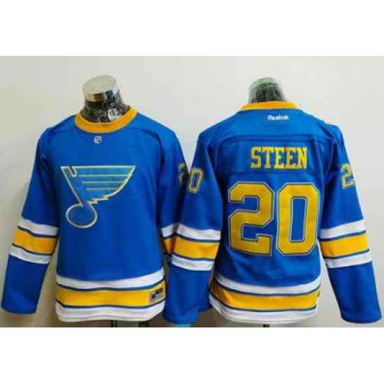 Blues #20 Alexander Steen Light Blue 2017 Winter Classic Womens Stitched NHL Jersey->women nhl jersey->Women Jersey