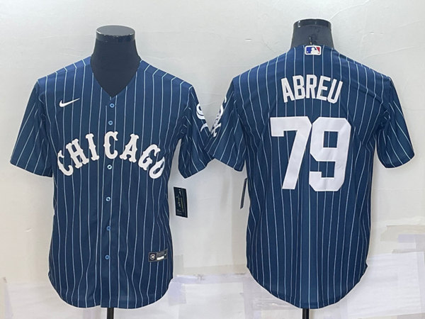 Men's Chicago White Sox #79 Jose Abreu Navy Cool Base Stitched Jersey->chicago white sox->MLB Jersey
