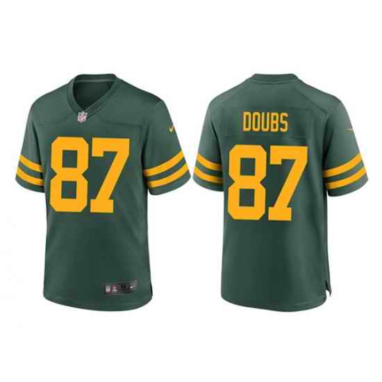 Men Green Bay Packers #87 Romeo Doubs Green Stitched Game Jersey->green bay packers->NFL Jersey