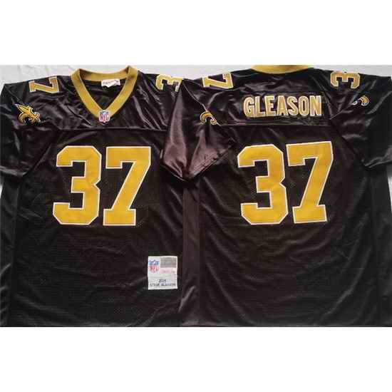 Men New Orleans Saints #37 GLEASON Black Stitched jersey->new york giants->NFL Jersey