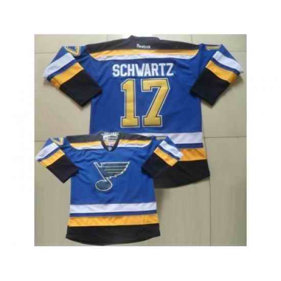 St. Louis Blues #17 Jaden Schwartz Light Blue Home Stitched NHL Jersey->st.louis blues->NHL Jersey