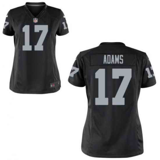 Women Las Vegas Raiders #17 Davante Adams Black Vapor Limited Stitched Jersey->women nfl jersey->Women Jersey