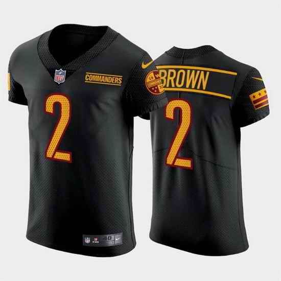 Men Washington Commanders #2 Dyami Brown Black Elite Stitched jersey->los angeles chargers->NFL Jersey