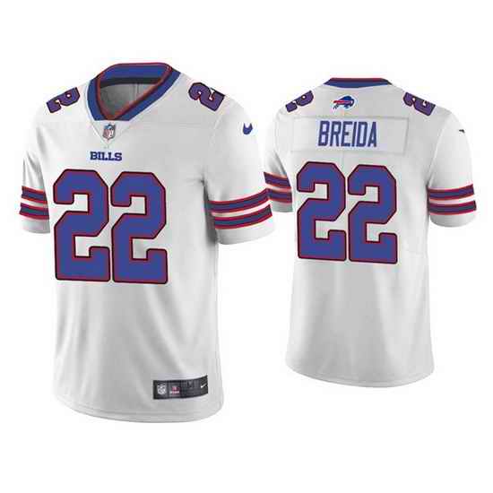 Men Buffalo Bills #22 Matt Breida White Vapor Untouchable Limited Stitched Jersey->new york giants->NFL Jersey