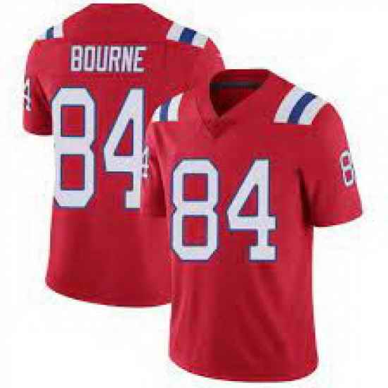 Youth New England Patriots Kendrick Bourne #84 Red Vapor Limited Jersey->youth nfl jersey->Youth Jersey