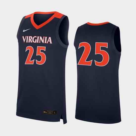 Virginia Cavaliers Navy Replica Men'S Jersey->virginia cavaliers->NCAA Jersey