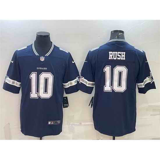 Men Dallas Cowboys #10 Cooper Rush Navy Stitched Football Jersey->dallas cowboys->NFL Jersey