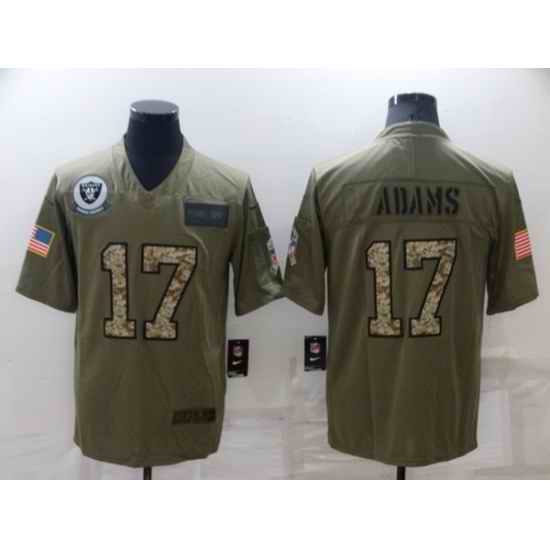 Men's Las Vegas Raiders #17 Davante Adams Olive Camo Salute To Service Limited Stitched Jersey->las vegas raiders->NFL Jersey
