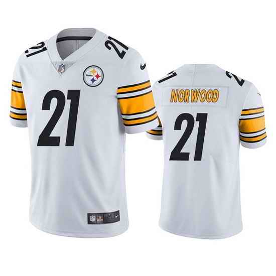 Men Pittsburgh Steelers #21 Tre Norwood White Vapor Untouchable Limited Stitched Jerse->pittsburgh steelers->NFL Jersey