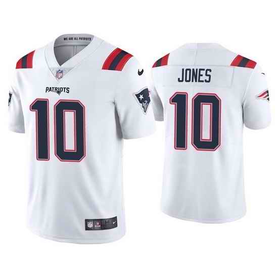 Youth New England Patriots #10 Mac Jones 2021 White Vapor Untouchable Limited Stitched Jersey->youth nfl jersey->Youth Jersey