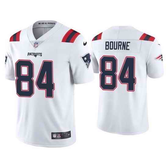 Youth New England Patriots #84 Kendrick Bourne 2021 White Vapor Untouchable Limited Stitched Jersey->youth nfl jersey->Youth Jersey