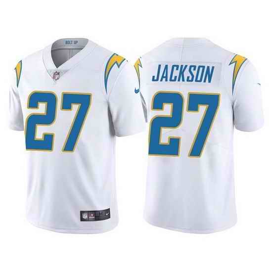 Men Los Angeles Chargers #27 J C  Jackson White Vapor Untouchable Limited Stitched jersey->los angeles chargers->NFL Jersey