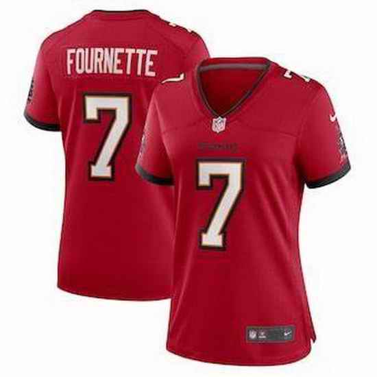 Women Nike Tampa Bay Buccaneers #7 Leonard Fournette Red Vapor Limited Jersey->women nfl jersey->Women Jersey