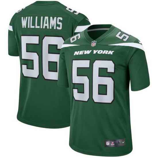 Youth New York Jets Quincy Williams #56 Green Vapor Limited Stitched Football Jersey->youth nfl jersey->Youth Jersey