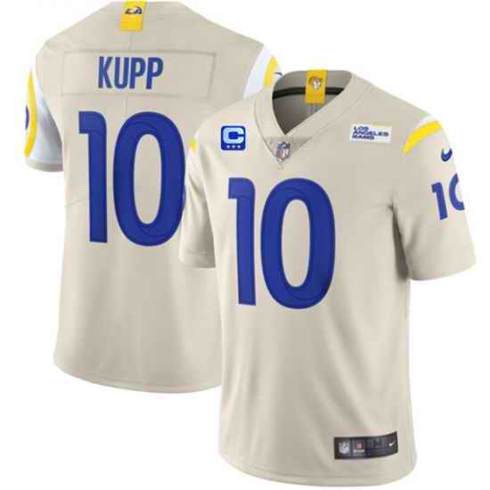 Men Los Angeles Rams 2022 #10 Cooper Kupp Bone White With 3-star C Patch Vapor Untouchable Limited Stitched NFL Jersey->los angeles rams->NFL Jersey