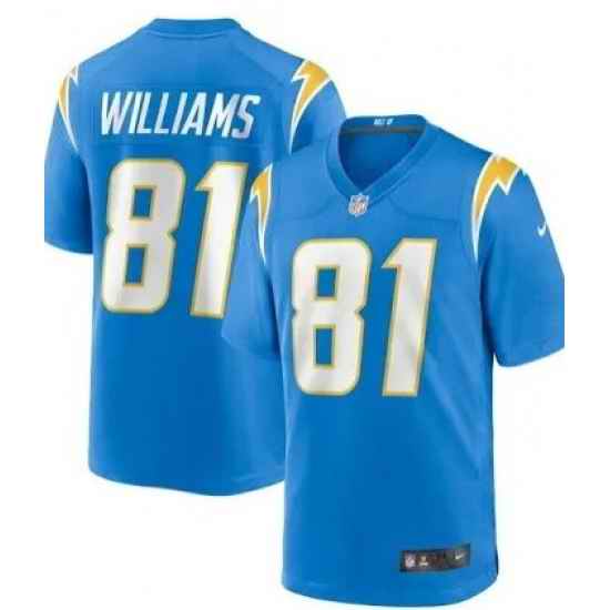 Nike Chargers #81 Mike Williams Blue Vapor Untouchable Limited Jersey->los angeles chargers->NFL Jersey
