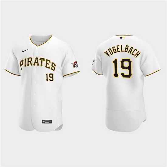 Men Pittsburgh Pirates #19 Daniel Vogelbach White Flex Base Stitched MLB Jerse->san diego padres->MLB Jersey