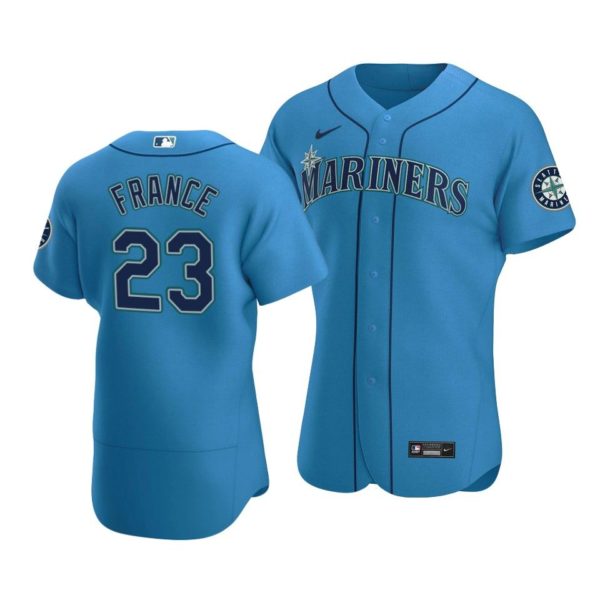 Men's Seattle Mariners #23 Ty France Royal Flex Base Stitched Jersey->seattle mariners->MLB Jersey
