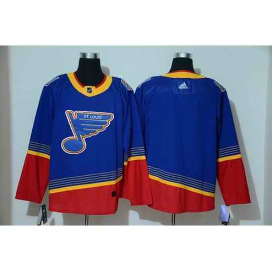 Blues Blank Blue Adidas Jersey->st.louis blues->NHL Jersey