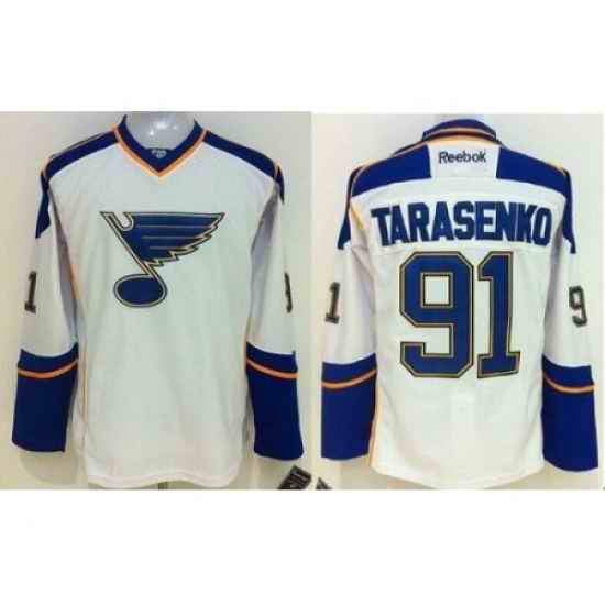 St. Louis Blues #91 Vladimir Tarasenko White Away Stitched NHL Jersey->st.louis blues->NHL Jersey