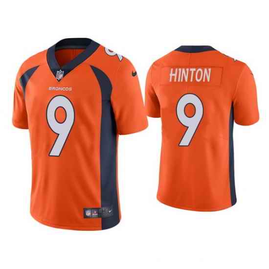 Men Denver Broncos #9 Kendall Hinton Orange Vapor Untouchable Limited Stitched Jersey->detroit lions->NFL Jersey