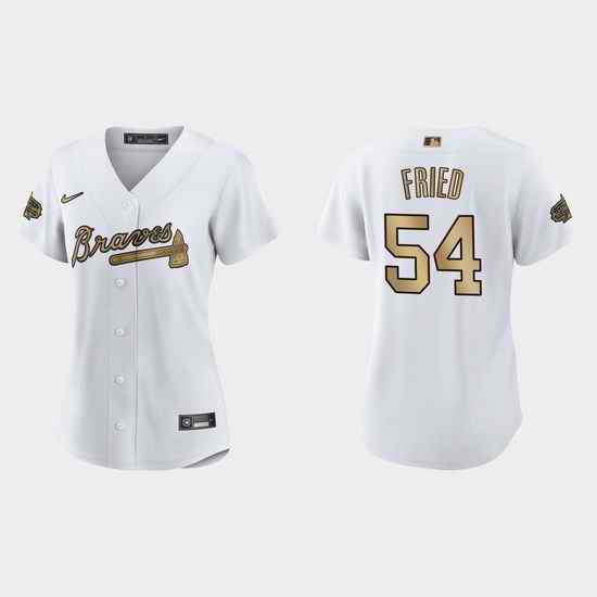 Women Atlanta Braves Max Fried 2022 Mlb All Star Game Replica White Jersey