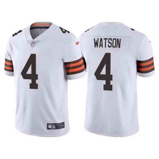 Men Cleveland Browns #4 Deshaun Watson White Vapor Untouchable Limited Stitched jersey