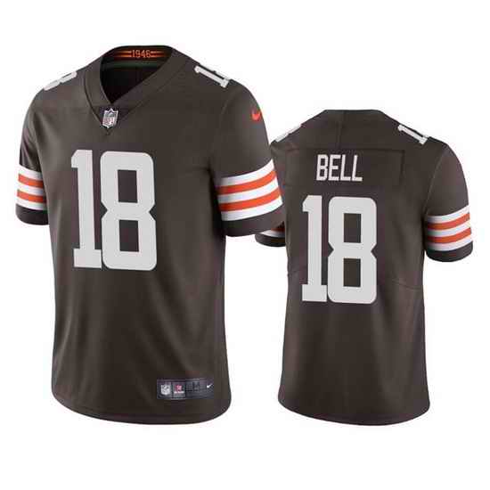 Men Cleveland Browns #18 David Bell Brown Vapor Untouchable Limited Stitched Jersey->cleveland browns->NFL Jersey