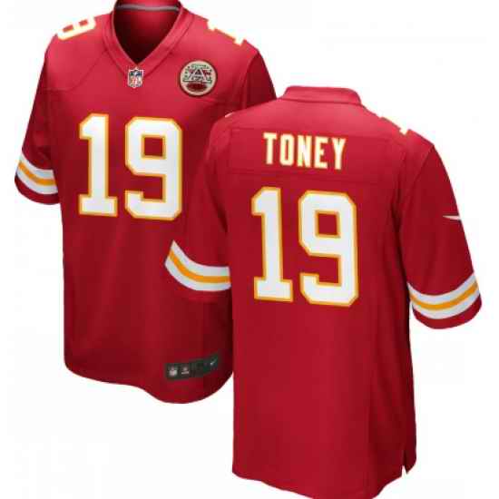 Men Kansas City Chiefs Kadarius Toney Red Vapor Limited Jersey->kansas city chiefs->NFL Jersey