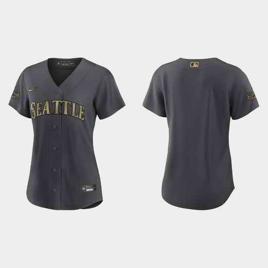 Women Seattle Mariners 2022 Mlb All Star Game Replica Charcoal Jersey->2022 all star->MLB Jersey