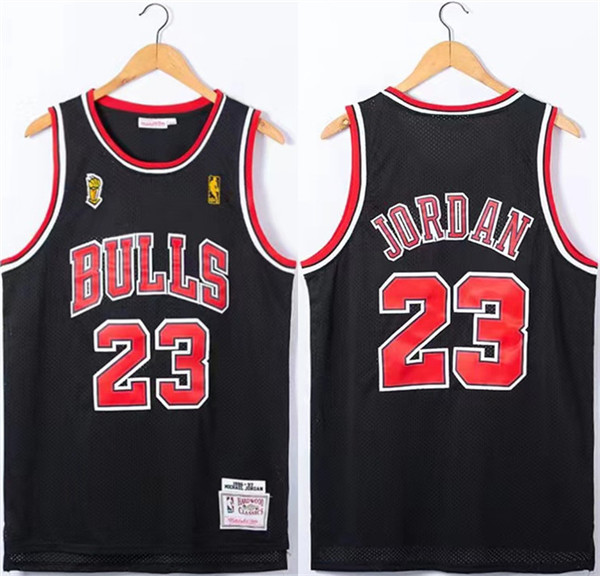 Men's Chicago Bulls #23 Michael Jordan Red 1996-97 Throwback Champions Stitched Jersey->charlotte hornets->NBA Jersey
