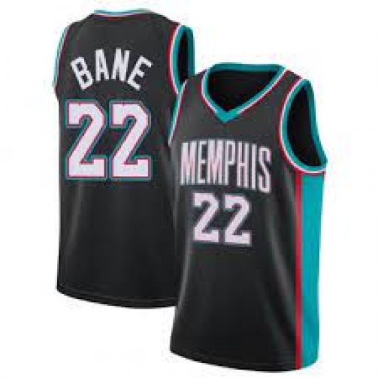Men Memphis Grizzlies #22 Desmond Bane black 2021 City Edition jersey->memphis grizzlies->NBA Jersey