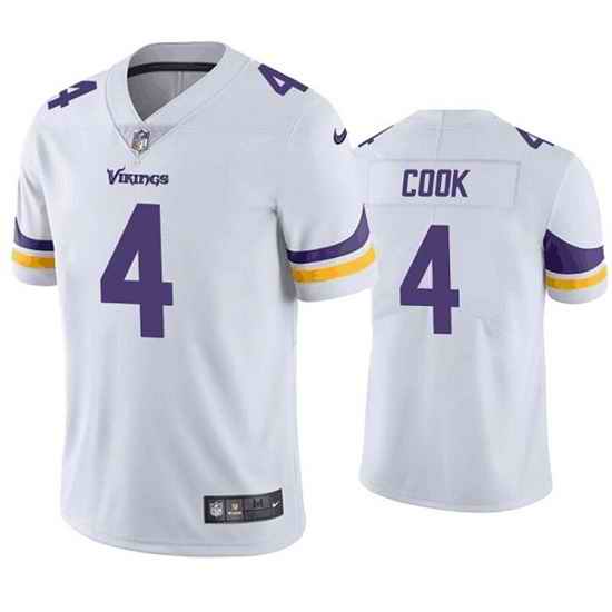 Men Minnesota Vikings #4 Dalvin Cook White Vapor Untouchable Stitched Jersey->minnesota vikings->NFL Jersey