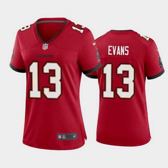 Women Tampa Bay Buccaneers #13 Mike Evans Nike Red Vapor Limited Jersey->women nfl jersey->Women Jersey