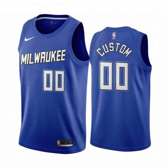 Men Women Youth Toddler Milwaukee Bucks Blue Custom Nike NBA Stitched Jersey->customized nba jersey->Custom Jersey