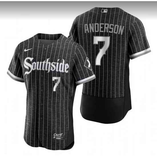 Men Chicago White Sox #7 Tim Anderson City Connect Flex Base Stitched Jerse->chicago white sox->MLB Jersey
