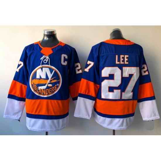 Men New York Islanders #27 Anders Lee Royal Adidas Jersey Stitched C Patch->new york islanders->NHL Jersey